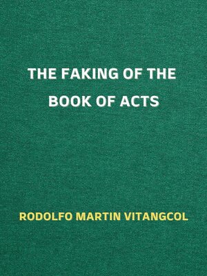 cover image of The Faking of the Book of Acts